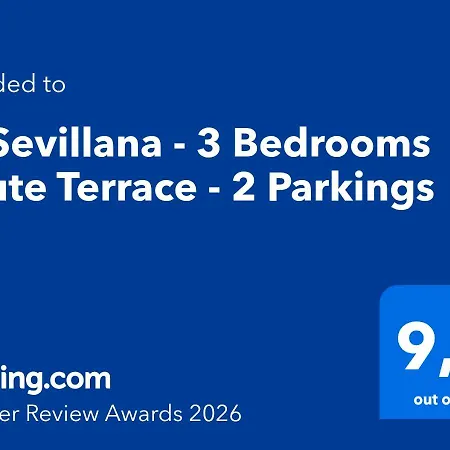 La Sevillana - 3 Bedrooms - Cute Terrace - 2 Parkings Apartment